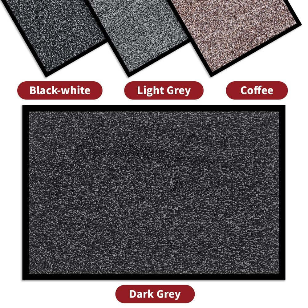 Cotton Barrier Mat Non-Slip Washable Doormat Indoor Outdoor