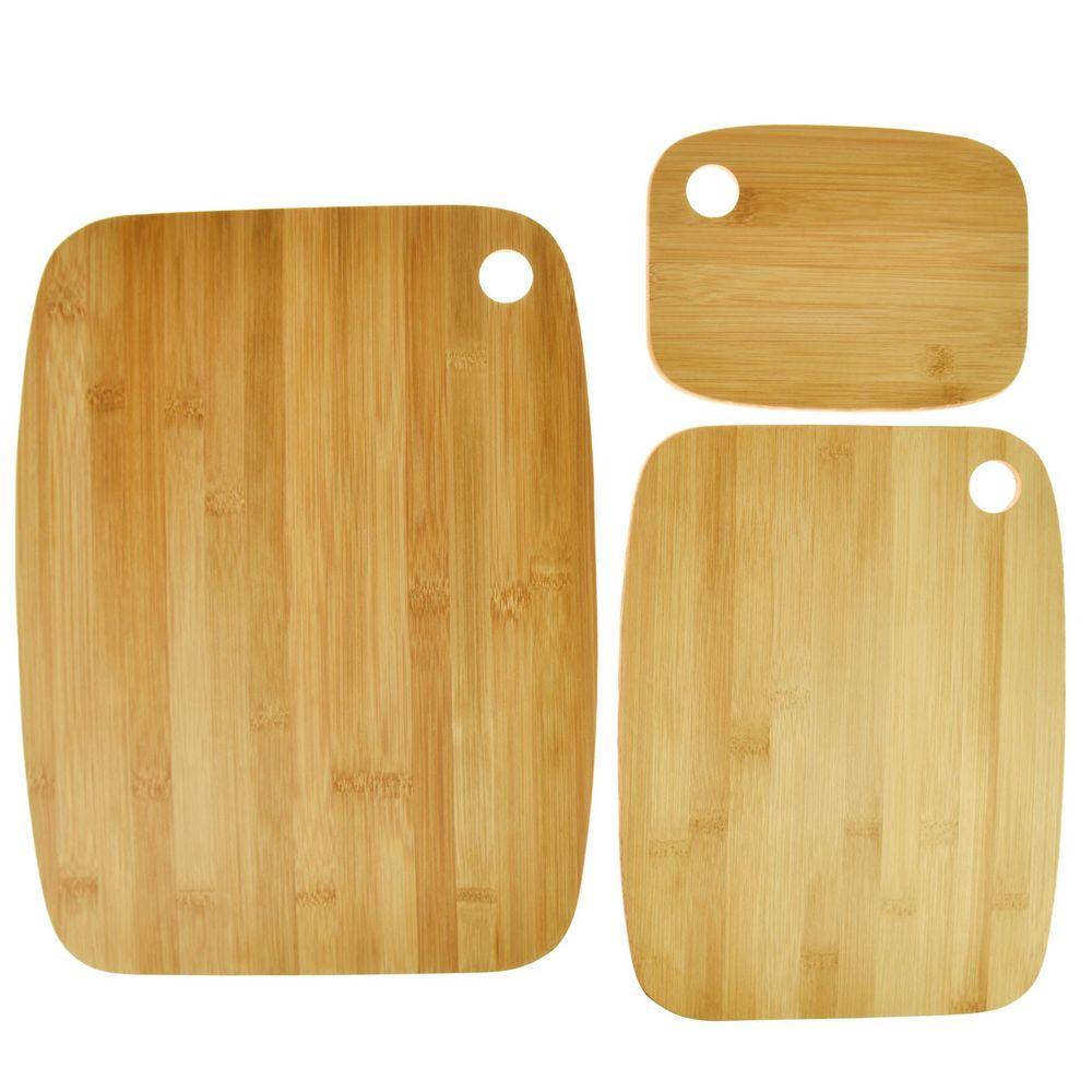 Bamboo Chopping Board Set Of 3