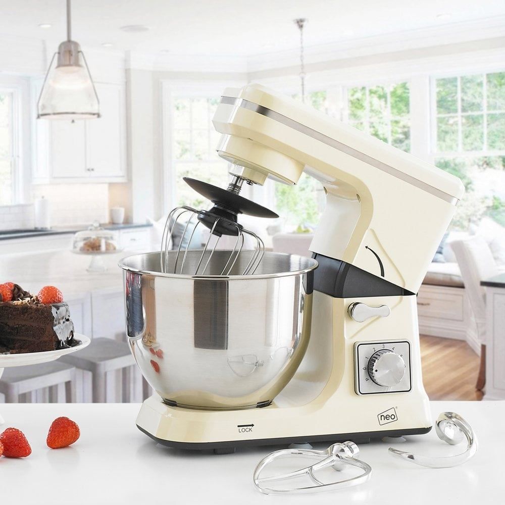 Cream 5L 6 Speed 800W Electric Stand Food Mixer