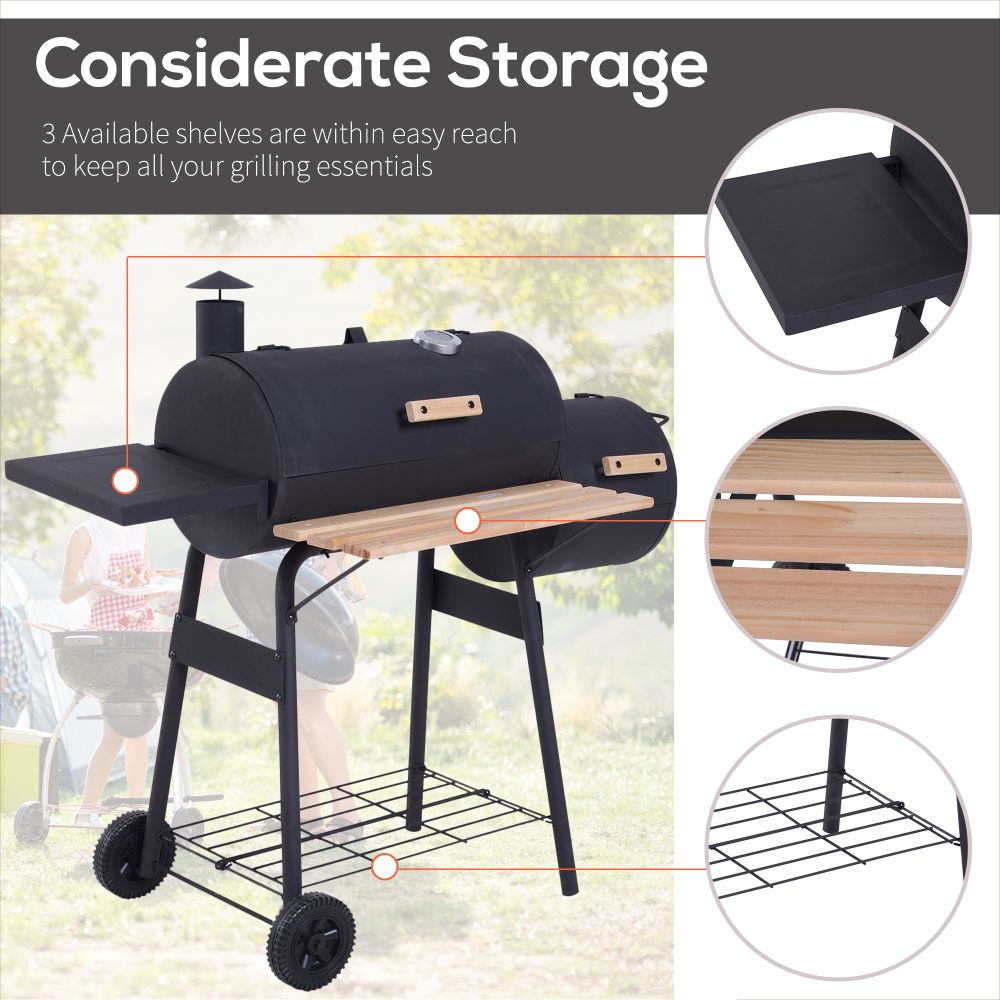 Portable Charcoal BBQ Grill Features