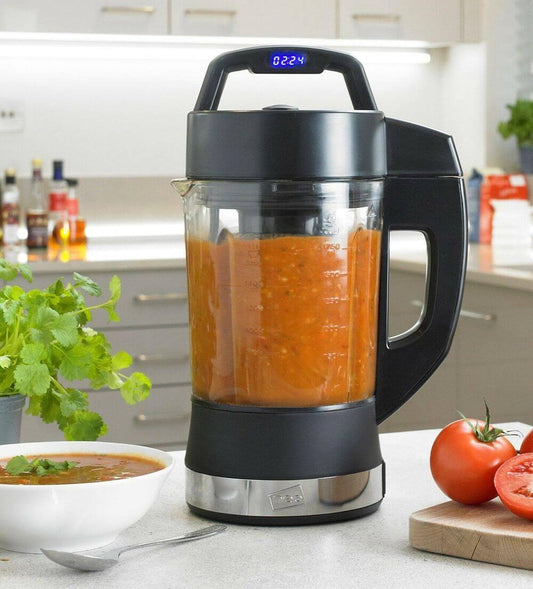 Black 4 in 1 Stainless Steel Digital Soup Maker