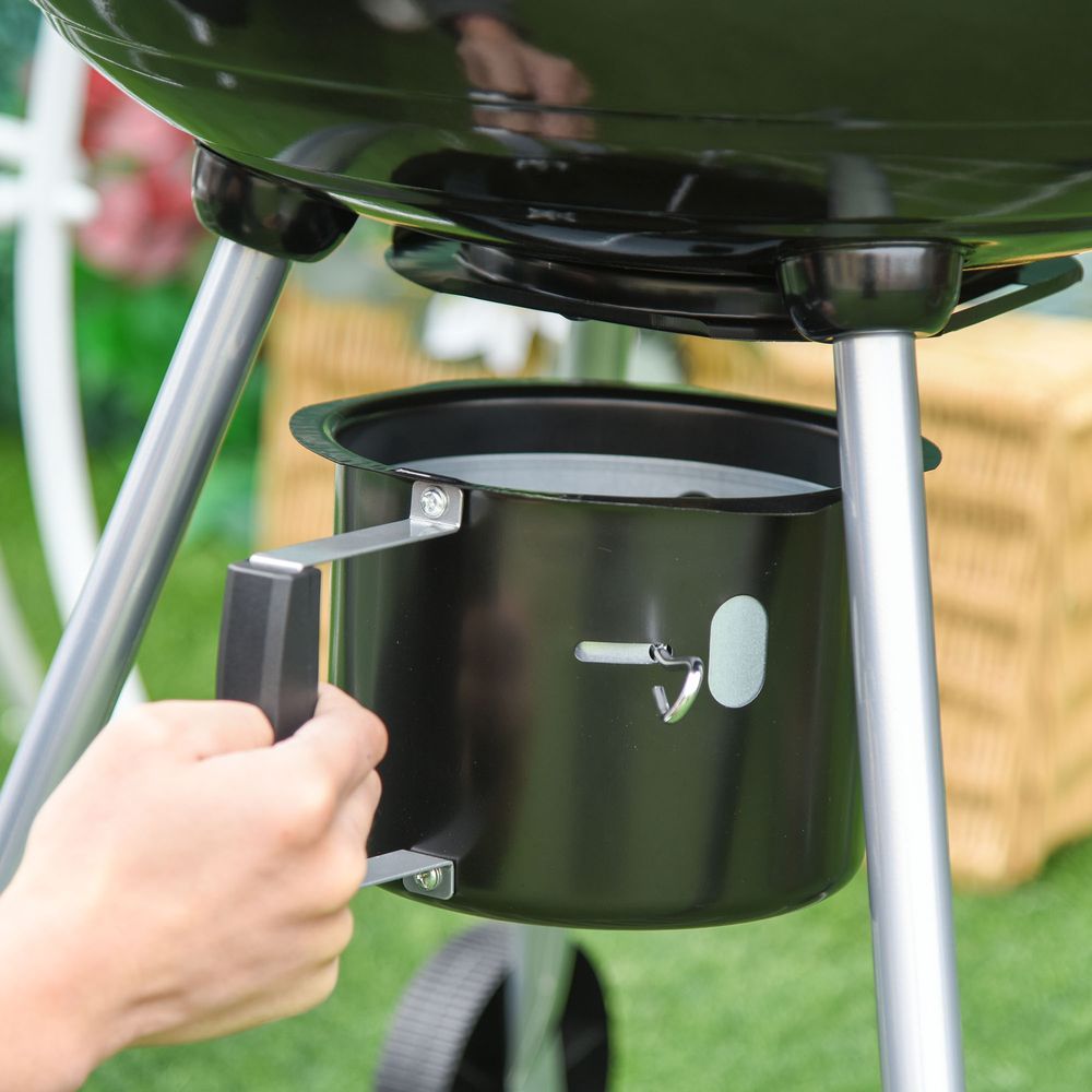 Portable Kettle Charcoal BBQ Grill Outdoor Picnic Camping