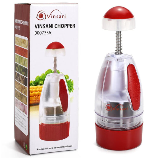 Vinsani Salad & Vegetable Mini Manual Hand Press Food Chopper