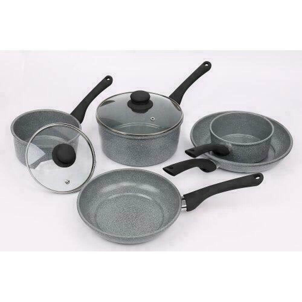 Forged Carbon Steel Ceramic Non-Stick Saucepan & Frying Pan Set