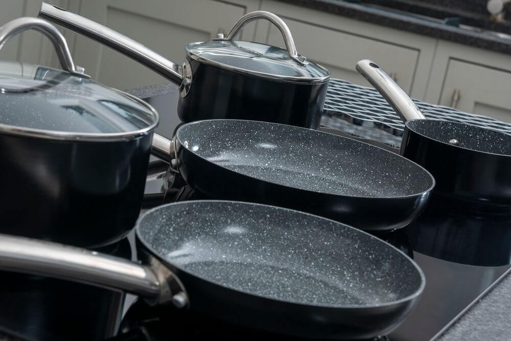 Durastone 5Pc Saucepans & Frying Pans Set