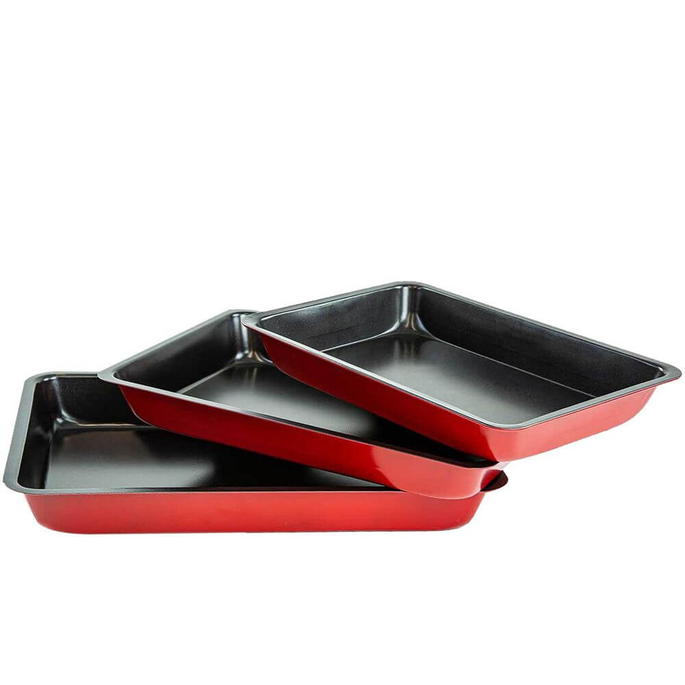 3 Piece Non-Stick Baking Trays