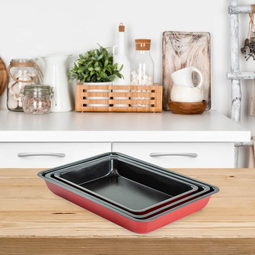 3 Piece Non-Stick Baking Trays