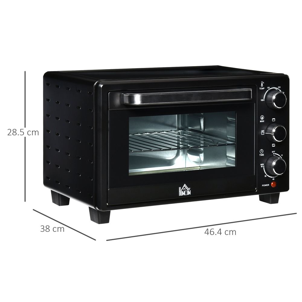 Mini Oven, 21L Grill, Toaster Timer, Baking Tray and Wire Rack, 1400W