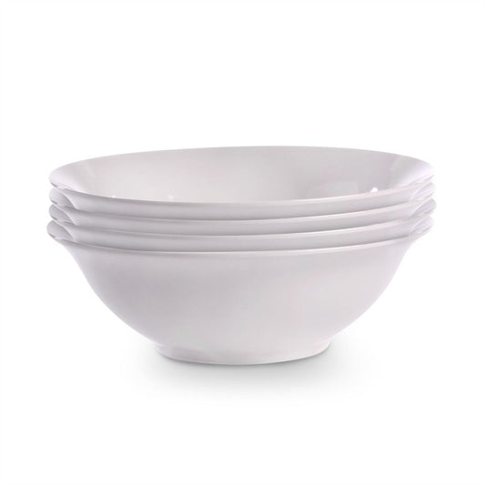 White Porcelain Serving Bowls Set of 4