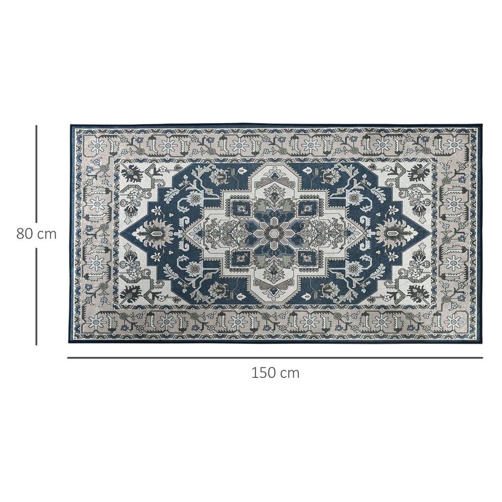 Area Rug for Living Room Bedroom, Vintage Large Carpet, 80x150 cm