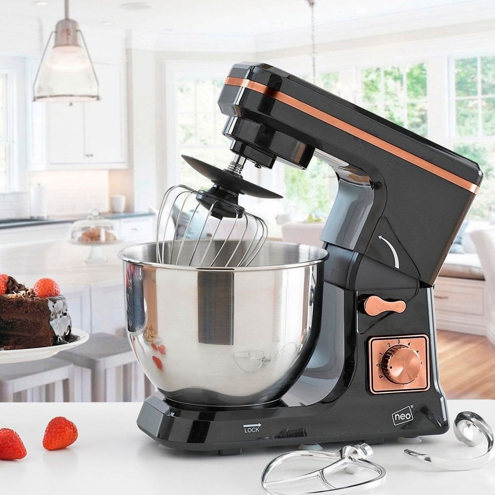 Black & Copper 5L 6 Speed 800W Electric Stand Food Mixer