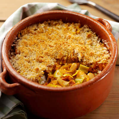 Cassoulet with Leeks Chorizo and Winter Herbs