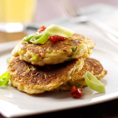 Leek and Oat Savoury Pancakes