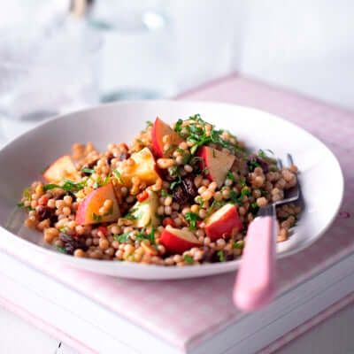 Pink Lady Apple and Moroccan Giant Couscous Salad