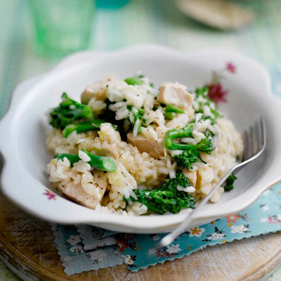 Chicken Tenderstem and Rosemary Risotto