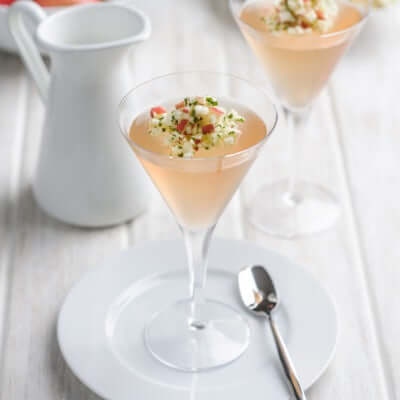 Pink Lady and Elderflower Jellies