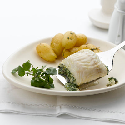 Haddock Fillet with Leek and Spinach Stuffing