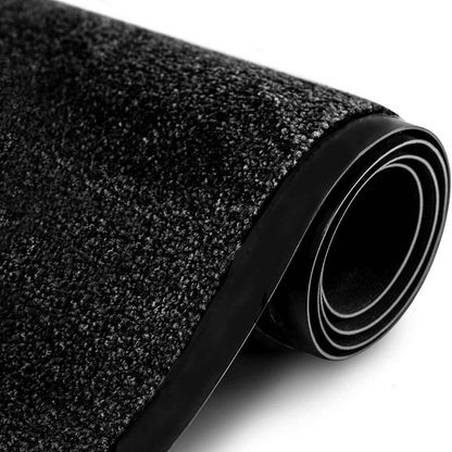 ARRAN Heavy Duty Rubber Barrier Door Mat 40 X 60 BLACK