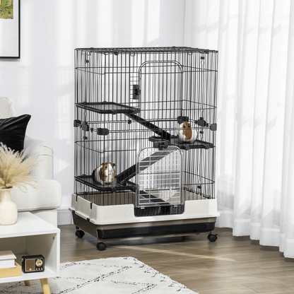 3 Tier Small Animal Cage Pet Play House for Rabbits Ferret Chinchilla With Ramp