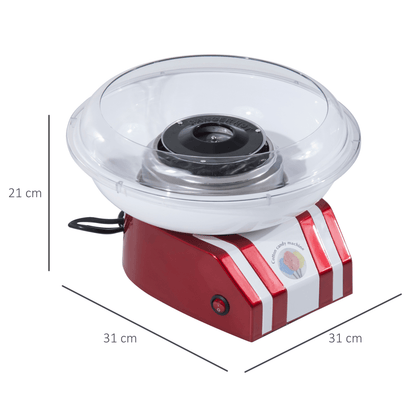 Candy Floss Machine, 450W-Red/White