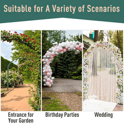 Outsunny Garden Entrance Arch Outdoor Patio Rose Trellis for Climbing Plants