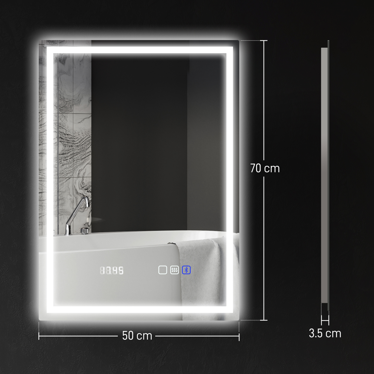 Bathroom Cabinet with Mirror