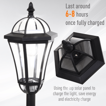 Solar Powered Garden Lamp Posts- 2 PCS LED Garden Lights