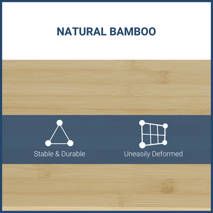 Monitor Riser Laptop PC Plinth Stand Desktop Organiser With Drawer Bamboo