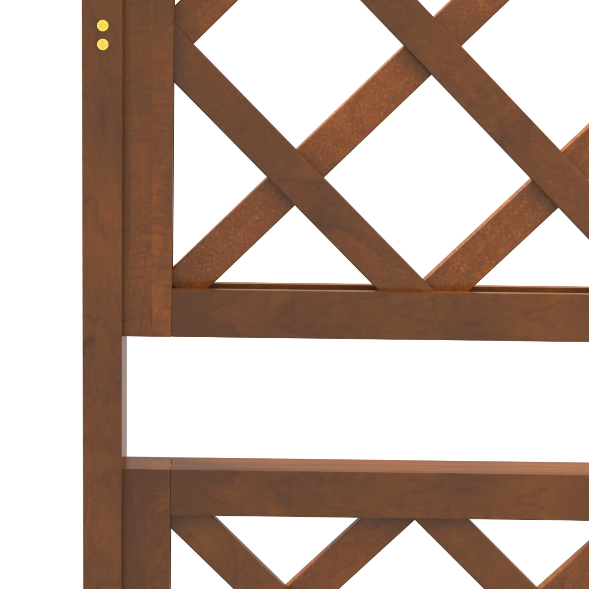 Outsunny Wooden Trellis Planter, Raised Garden Bed for Climbing Plants