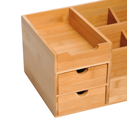 Bamboo Desktop Organiser For Home Office, School or Studio