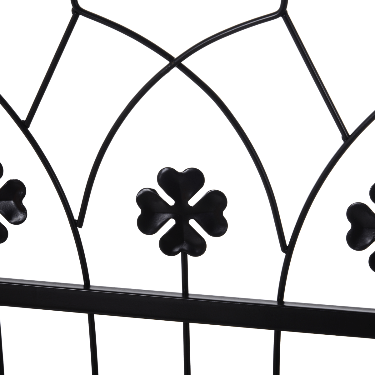 Outsunny Garden Entrance Arch Outdoor Patio Rose Trellis for Climbing Plants