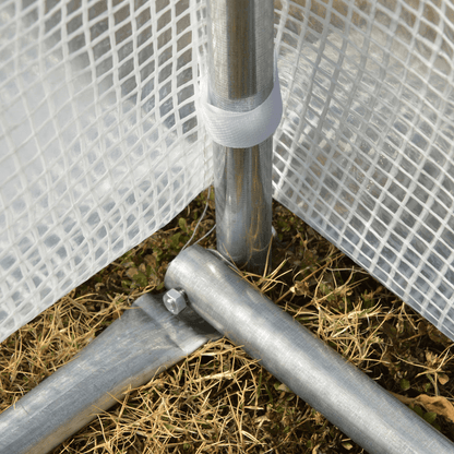 4 x 3 x 2 m Polytunnel Greenhouse With Steel Frame White protective greenhouse for extending growing season
