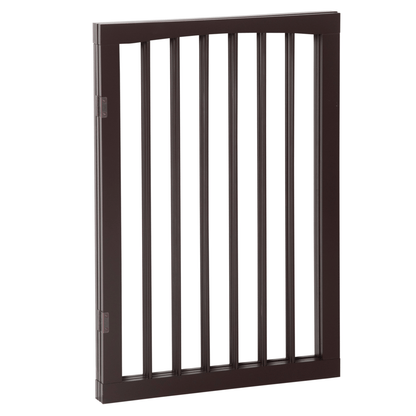 Folding Pet Gate Dog Fence Child Safety Indoor Durable Free Standing Metal