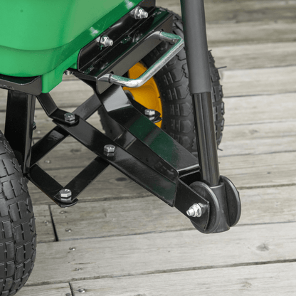 Heavy Duty 75L 4 Wheel Garden Cart - Green