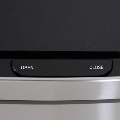 Motion Sensor Rubbish Bin, 3 Compartments Removable Lid Stainless Steel HOMCOM