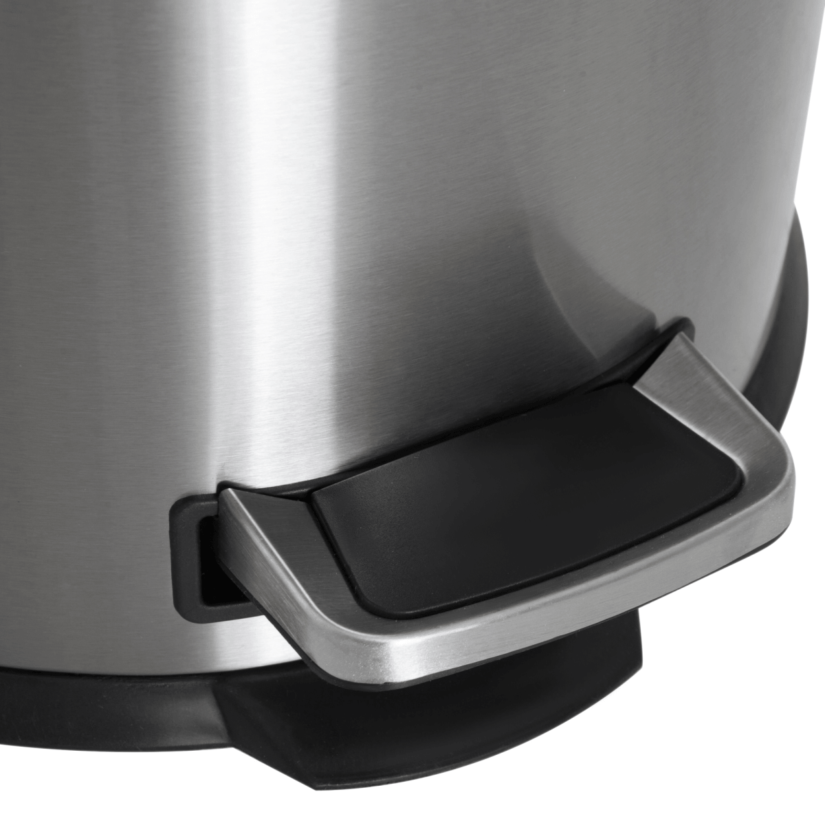 Stainless Steel 30L Pedal Bin, 29.2 cm-Black/Silver