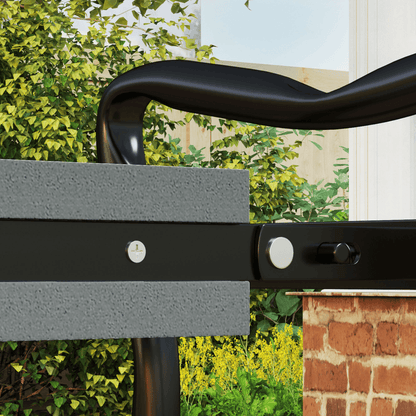 Outsunny Garden Kneeler Foldable Seat Bench EVA Foam Pad with Tool Bag Pouch