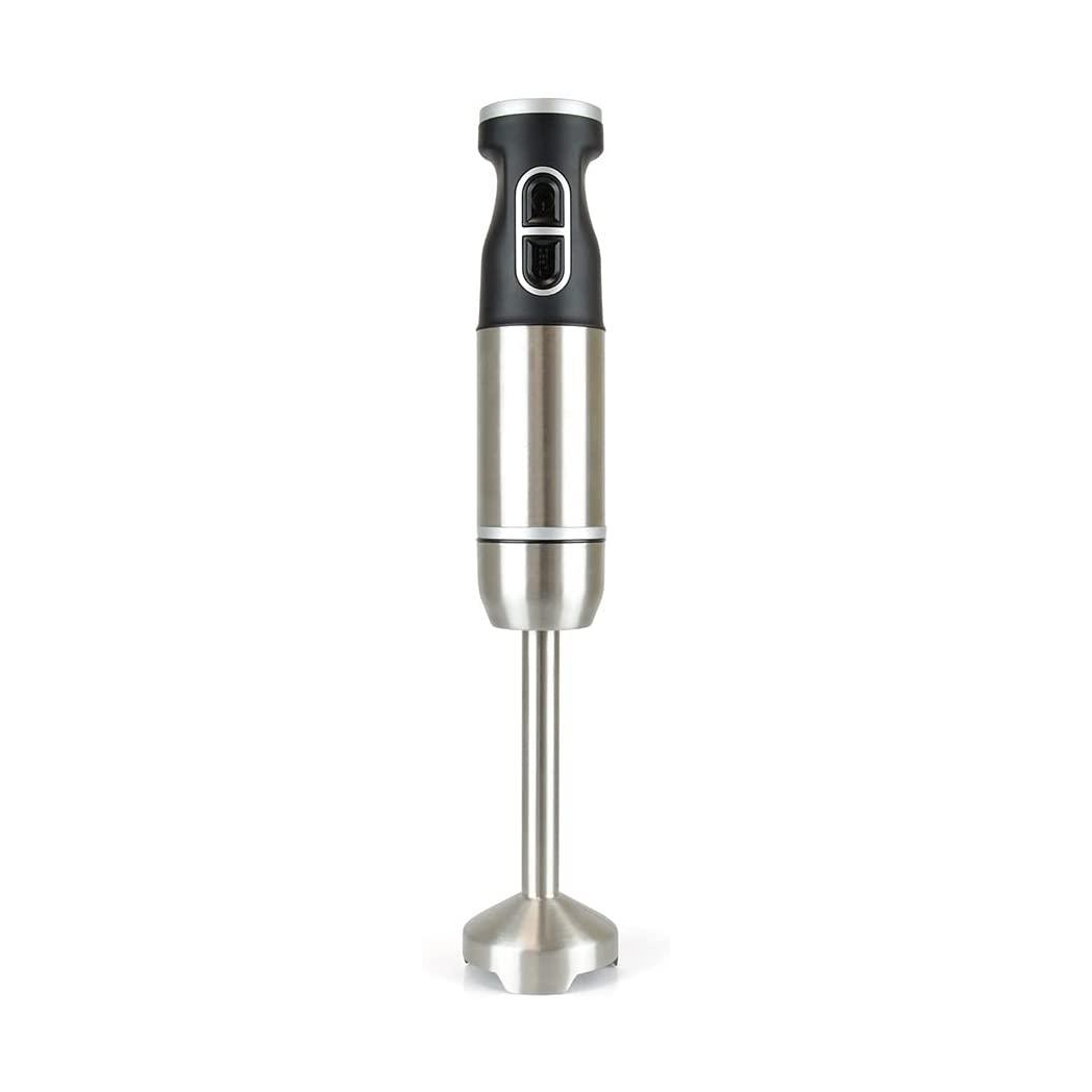 Compact Hand Blender 700w Stainless Steel - KitchenPerfected for easy blending and chopping.