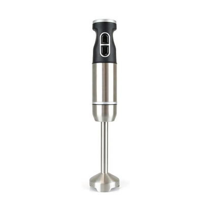 Compact Hand Blender 700w Stainless Steel - KitchenPerfected for easy blending and chopping.