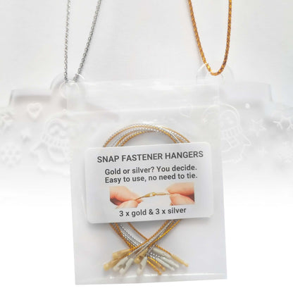 Festive Messages Christmas Cuties Tree Baubles - Set of 3 Engraved Clear Acrylic Festive Decorations - 8.8 cm