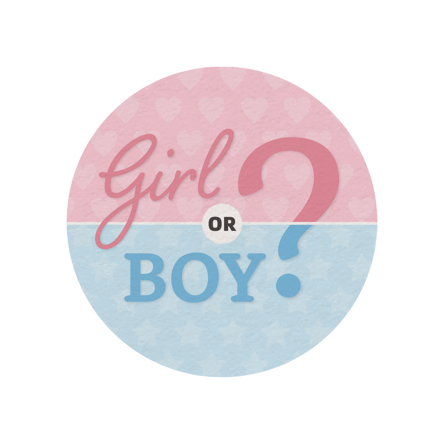 24 x Girl or Boy? Baby Shower Edible Wafer Cupcake Toppers – Pre-Cut 3.8cm Football Cake Decorations – Thick Wafer Paper – Gender Reveal Cakes & Cupcakes