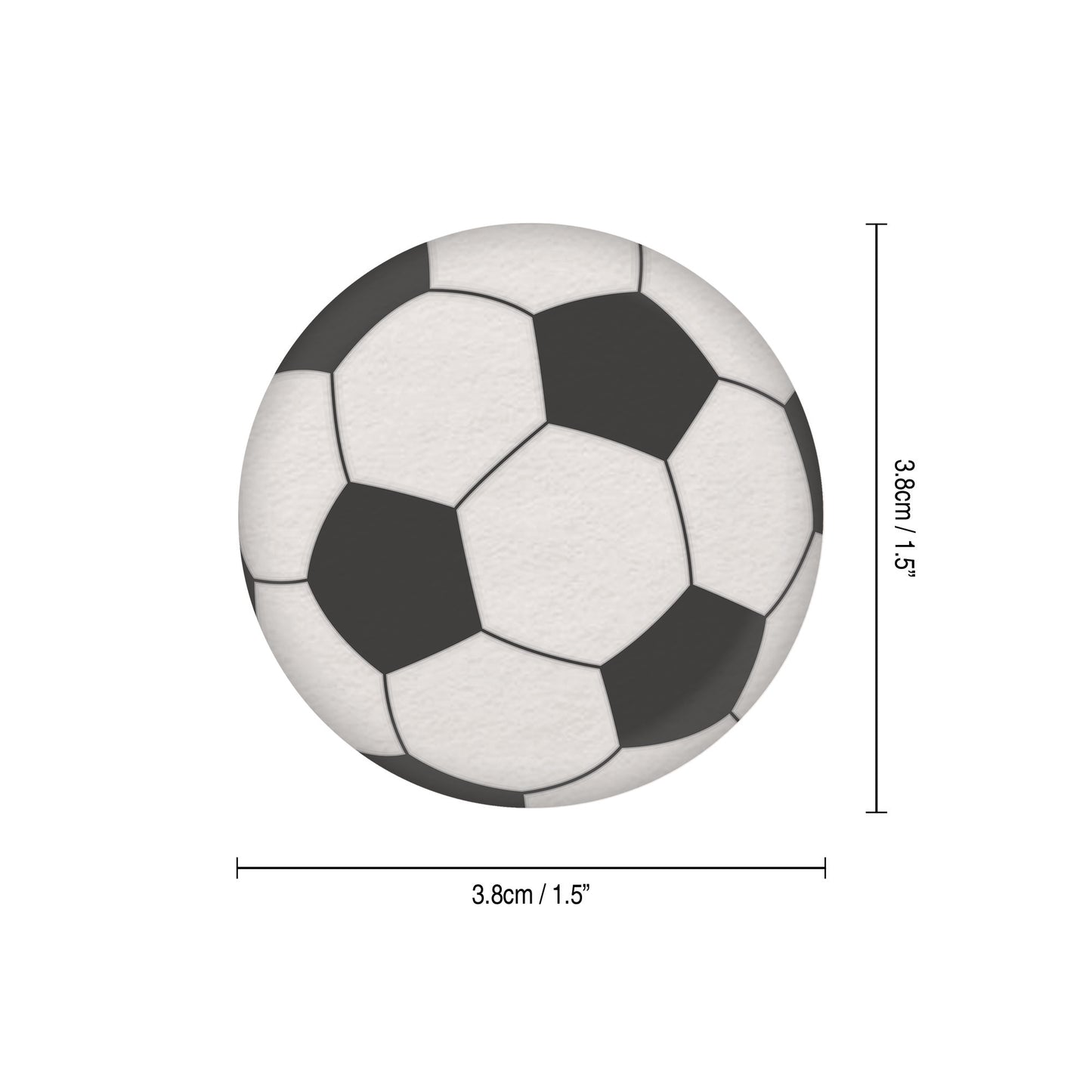 24 x Football Edible Wafer Cupcake Toppers – Pre-Cut 3.8cm Football Cake Decorations – Thick Wafer Paper – Boys Birthday, Football Parties, Cakes & Cupcakes