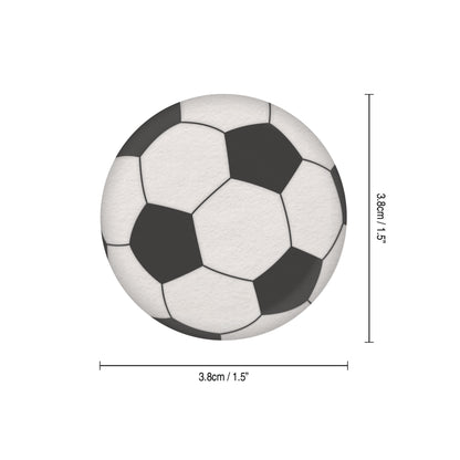 24 x Football Edible Wafer Cupcake Toppers – Pre-Cut 3.8cm Football Cake Decorations – Thick Wafer Paper – Boys Birthday, Football Parties, Cakes & Cupcakes