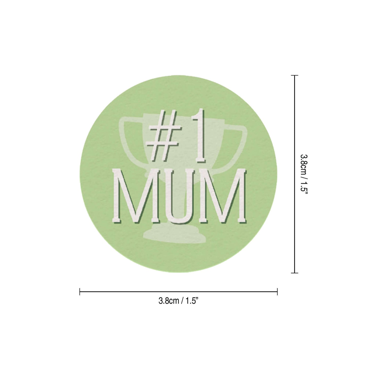 24 x Mother's Day Edible Wafer Cupcake Toppers – Pre-Cut 3.8cm Cake Decorations – Thick Wafer Paper – Messages for Mum Ideal for Cakes & Cupcakes