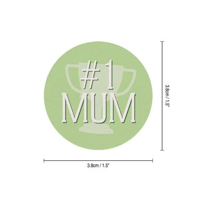 24 x Mother's Day Edible Wafer Cupcake Toppers – Pre-Cut 3.8cm Cake Decorations – Thick Wafer Paper – Messages for Mum Ideal for Cakes & Cupcakes