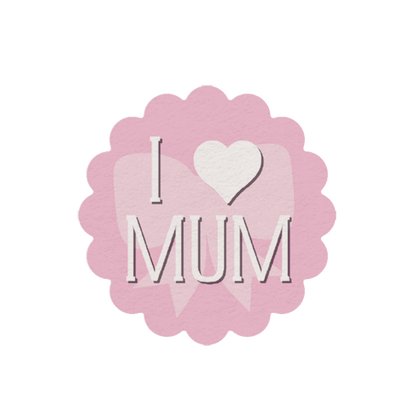 24 x Mother's Day Edible Wafer Cupcake Toppers – Pre-Cut 3.8cm Cake Decorations – Thick Wafer Paper – Messages for Mum Ideal for Cakes & Cupcakes
