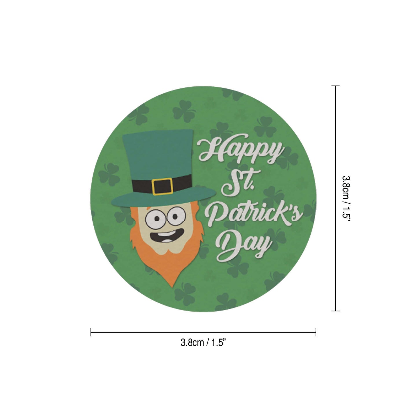 24 x St. Patrick's Day Edible Wafer Cupcake Toppers – Pre-Cut 3.8cm Cake Decorations – Thick Wafer Paper – Ideal for Cakes & Cupcakes