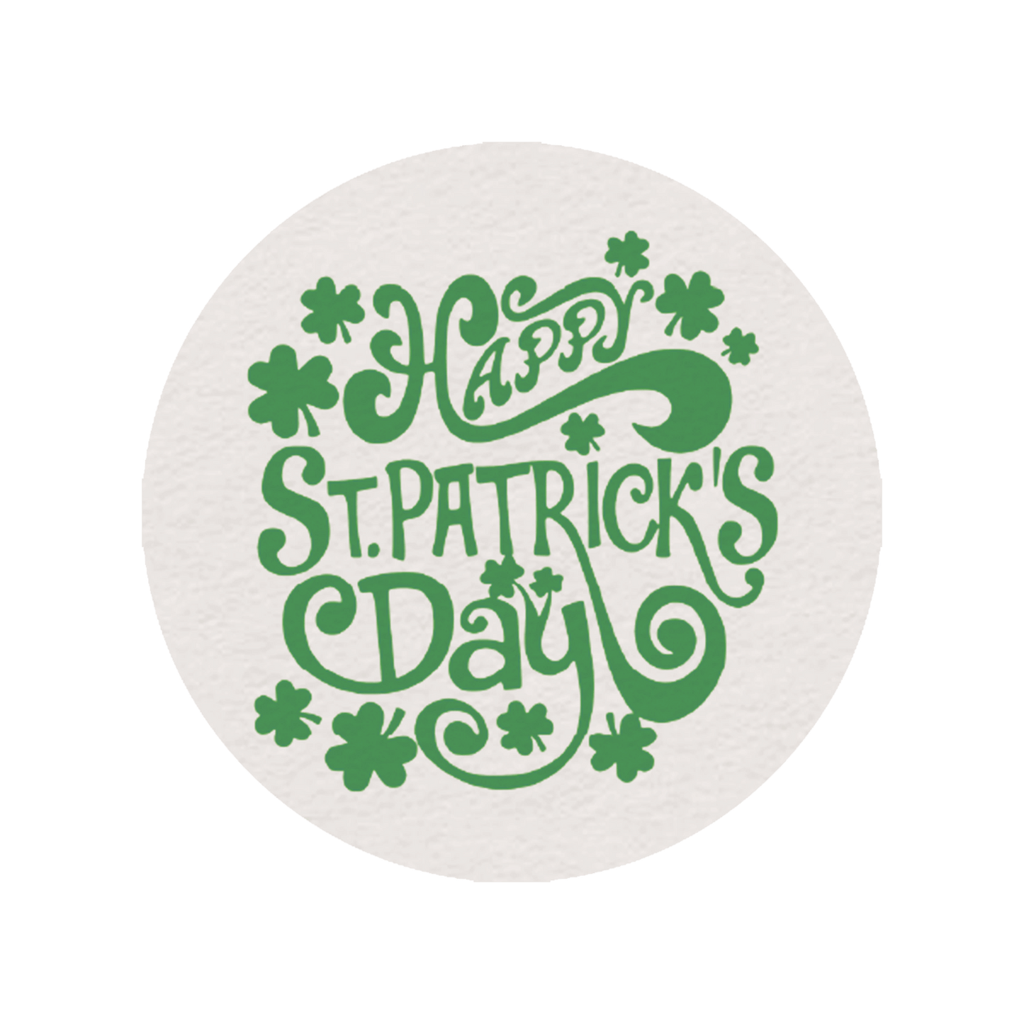 24 x St. Patrick's Day Edible Wafer Cupcake Toppers – Pre-Cut 3.8cm Cake Decorations – Thick Wafer Paper – Ideal for Cakes & Cupcakes