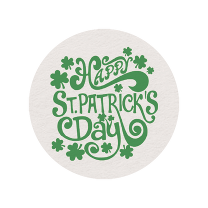 24 x St. Patrick's Day Edible Wafer Cupcake Toppers – Pre-Cut 3.8cm Cake Decorations – Thick Wafer Paper – Ideal for Cakes & Cupcakes