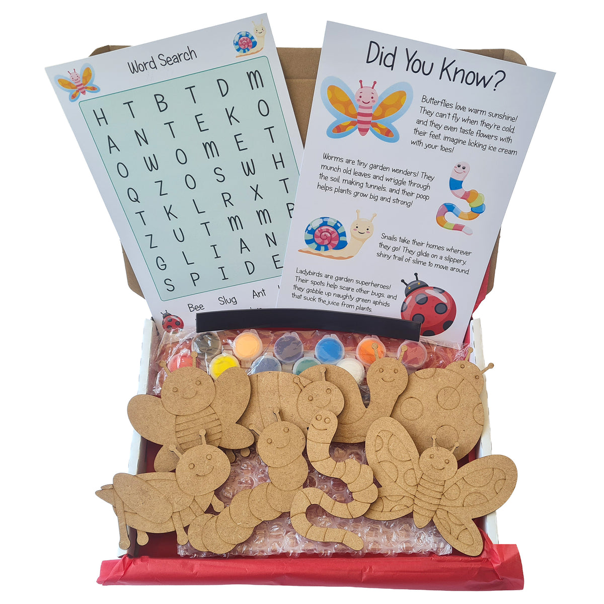Kitchen Buddies Bugs Kids Painting Set 4+ - Fridge Magnets - 8 Shapes